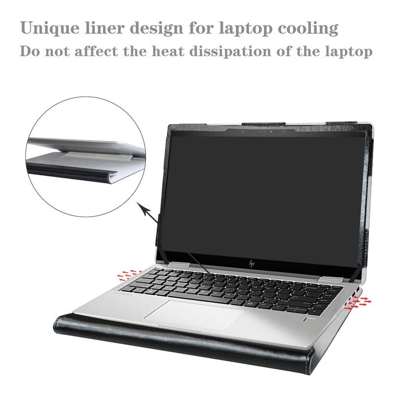 Alapmk Protective Case for HP ZBook Firefly 14 G7/ ZBook Firefly 14 G8/ ProBook 440 G8 G9 G10/ProBook 445 G8 G9 G10/ ProBook 640 G8 G9/ Elite mt645 G7/ 14-emXXXX 14-em0047nr 14",Black - Image 5